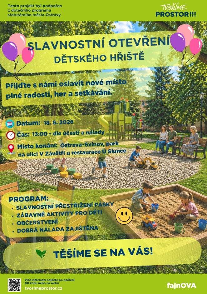 Přijďte oslavit nové místo plné radosti, her a setkávání!