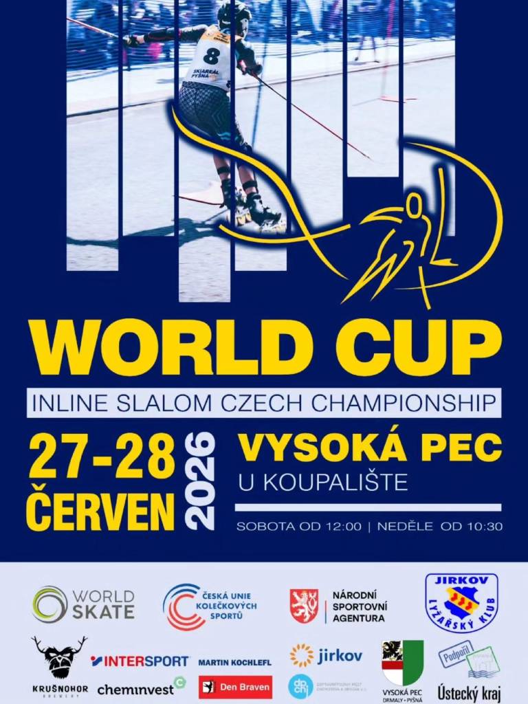 Vážení občané, obec Vysoká Pec Vás srdečně zve ve dnech 27.6. a 28.06.2026 na koupaliště, kde budou probíhat světové závody na inline bruslích.
