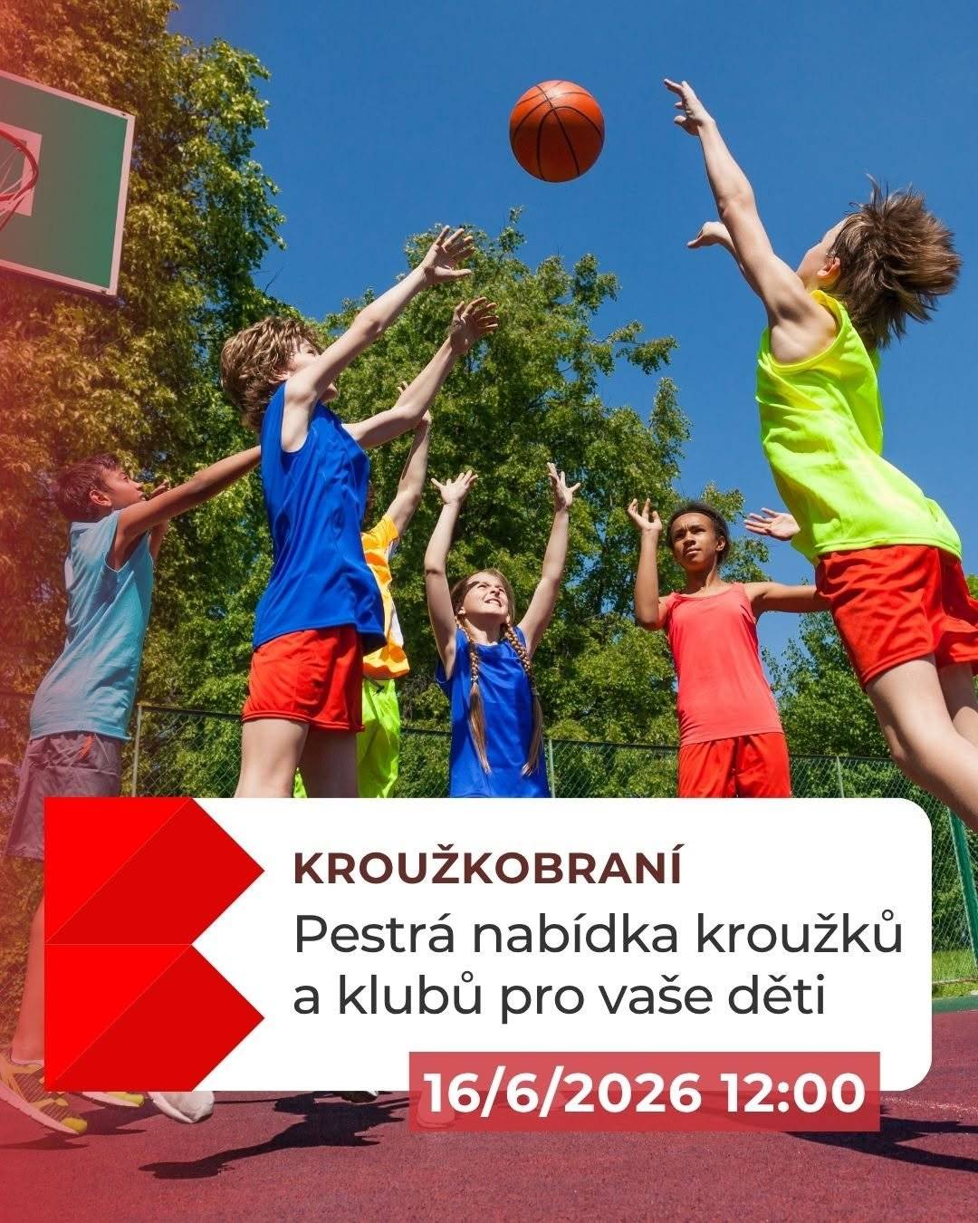 Kroužkobraní nabízí pestrou nabídku kroužků a klubů na jednom místě. Přijďte si s dětmi vybrat aktivitu, která je bude bavit. Dnes 16. června, 12:00-18:00 hod Stadion v Bystřici. Vstup je zdarma.