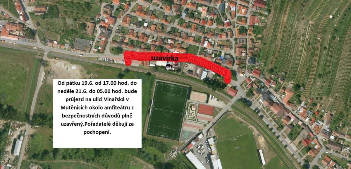 Kdy: 19.6. od 17:00 - 21.6. do 05:00  Kde: ulice Vinařská, Mutěnice
