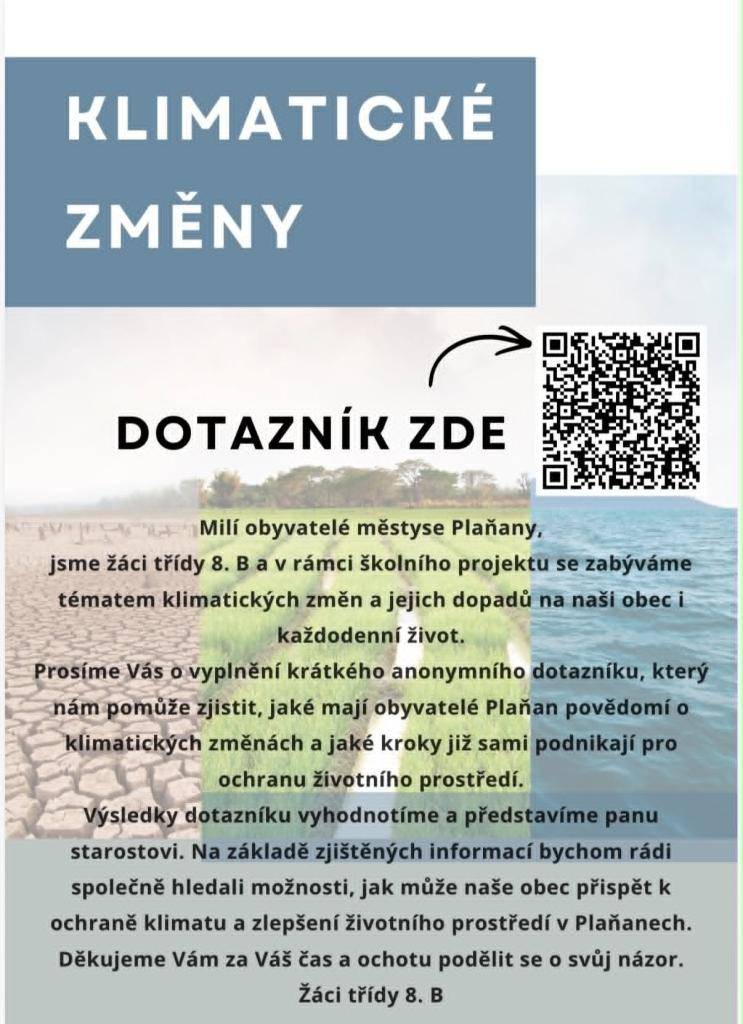 Dotazník žáků ZŠ Plaňany