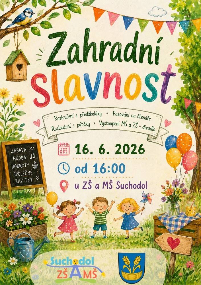 16.6.od 16 hod u ZŠ a MŠ Suchodol