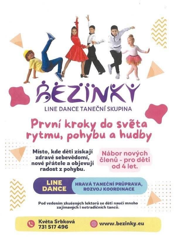 🔊 Taneční skupina Bezinky Line Dance pořádá nábor nových členů 👧🏻 👦.