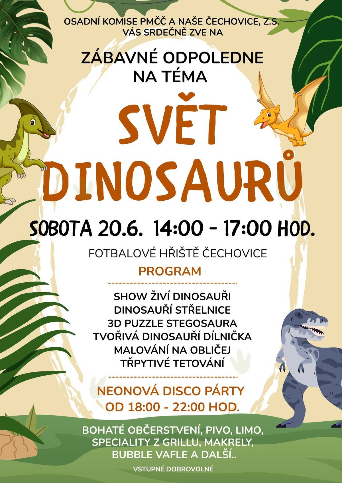 a téma Svět dinosaurů, 20.6.2026