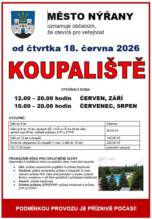 čtvrtek 18. června 2026 ve 12:00 hodi