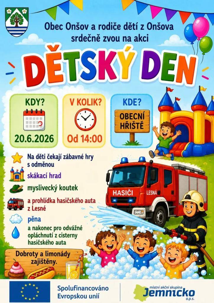 od 14:00 na obecním hřišti