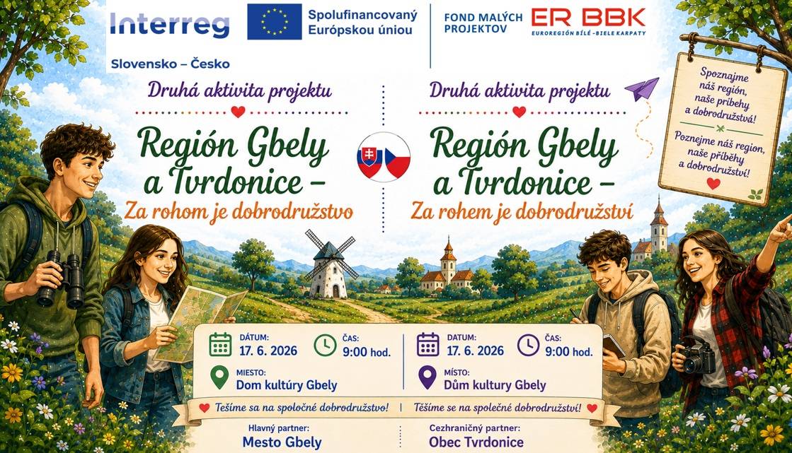 Dňa 17. júna 2026 sa v Dome kultúry Gbely uskutočnila druhá aktivita projektu „Rozumieme si – cez hranice jazyka aj kultúry“ s názvom „Región Gbely a Tvrdonice – Za rohom je dobrodružstvo“.