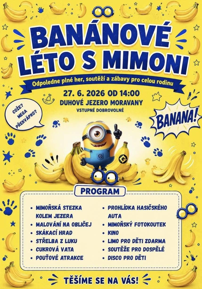 Zveme Vás na tradiční akci zahájení letní sezóny u Duhového jezera v Moravanech...
