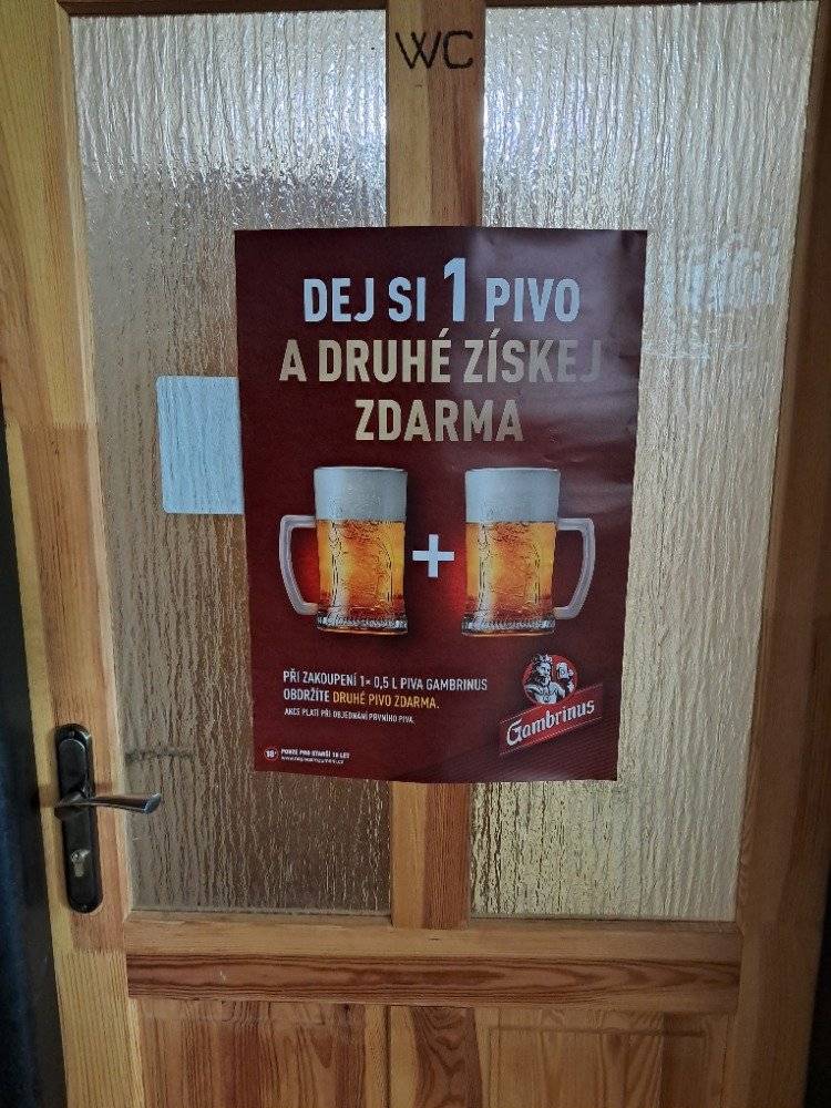 Od 18.6.2026 je v naší hospodě na čepu nejenom Radegast 10, Plzeň 12, ale nově Gambrinus 11. Nyní probíhá akce Gambrinus, první pivo a druhé zdarma.Od 23.6.2026 budeme točit i Birell Pomelo & grep. Pro letní provoz od 19.6.2026 do 31.8.2026 bude prodloužena otevírací doba a to v neděli od 13.00 - 22.00h.