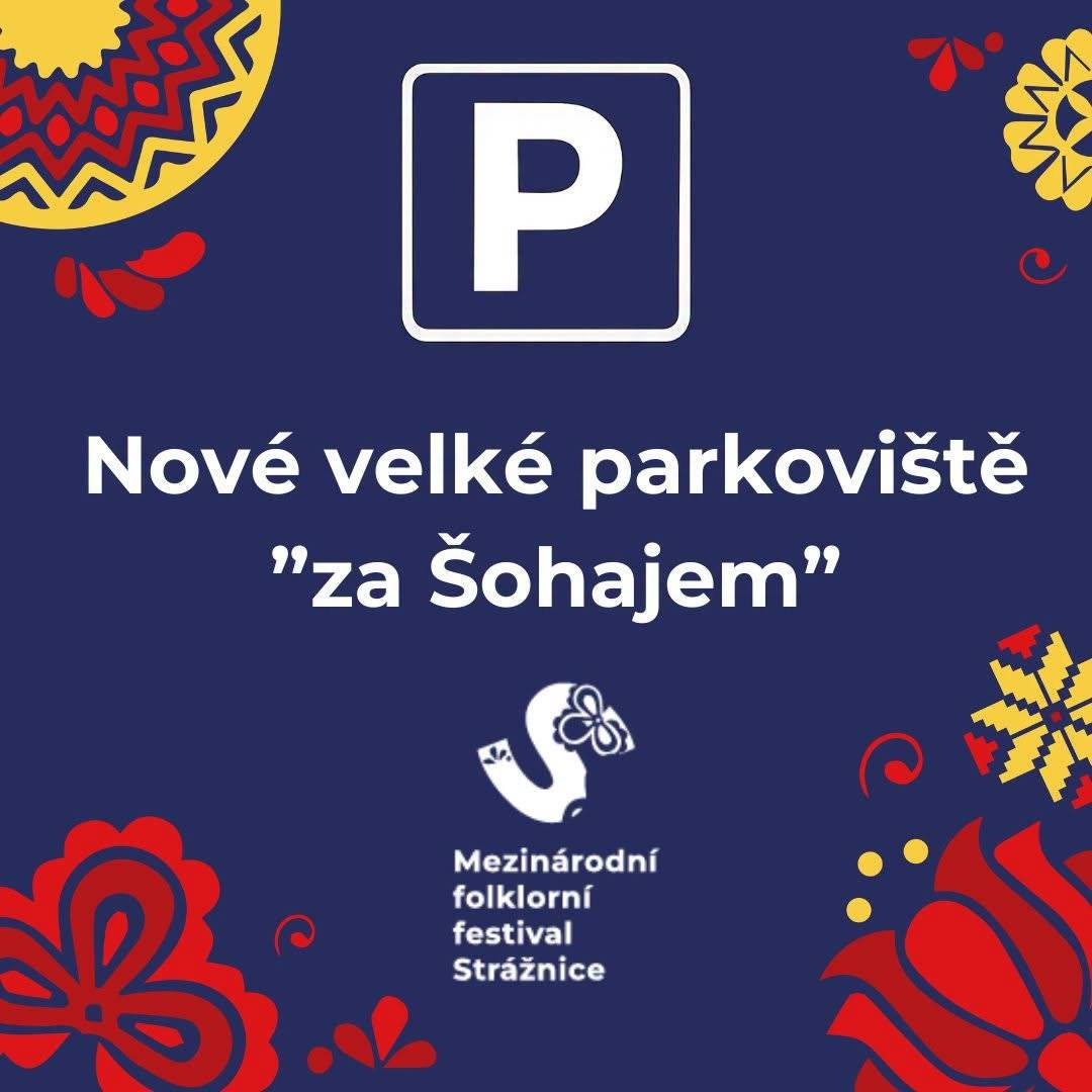 Máme pro vás dobrou zprávu – letos můžete využít nové velké parkoviště „za Šohajem“, které rozšíří parkovací kapacity v blízkosti festivalového areálu o 150 míst.       Abyste se snadno zorientovali a našli nejvhodnější místo k zaparkování, doporučujeme před příjezdem nahlédnout do mapy festivalu, kde najdete všechna parkoviště i důležité body areálu.     Mapa areálu a parkovišť:🙃 https://umap.openstreetmap.fr/cs-cz/map/mff-straznice-parkoviste_331638#16/48.901100/17.318300     Přejeme vám pohodovou cestu a těšíme se na viděnou ve Strážnici!🙃