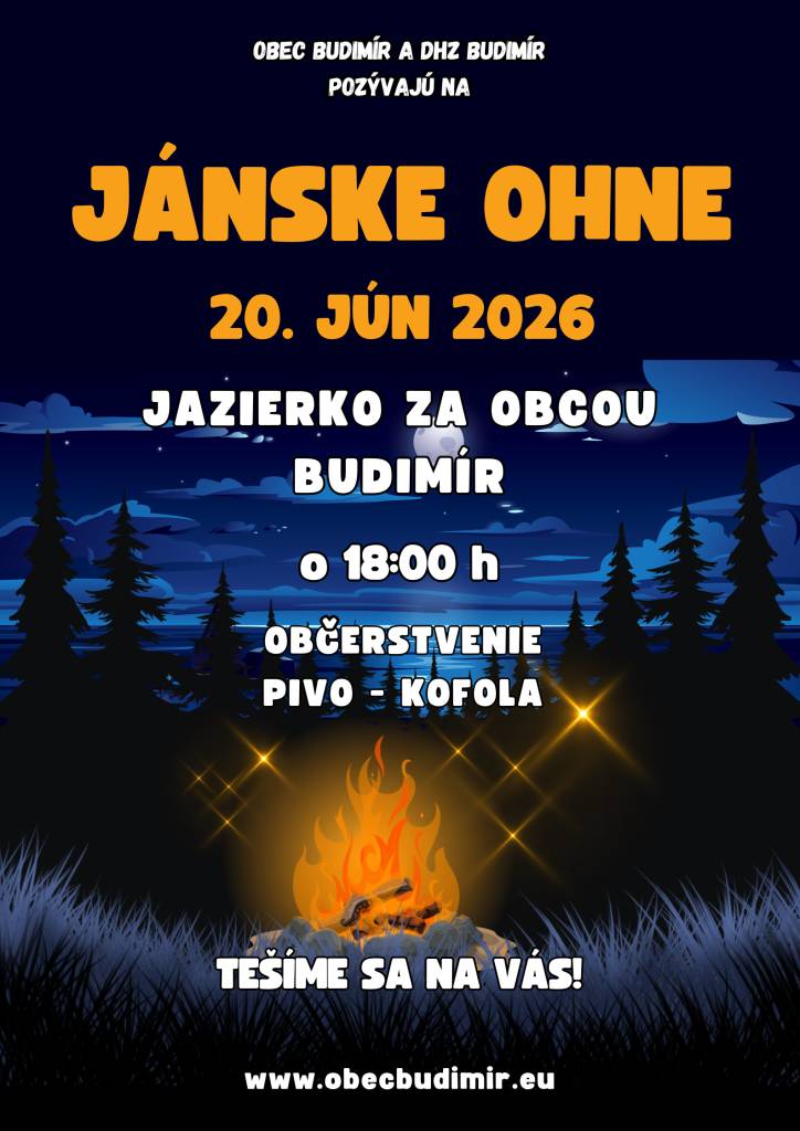 Kedy: 20.6.2026 o 18:00 hod.  Kde: jazierko za obcou Budimír