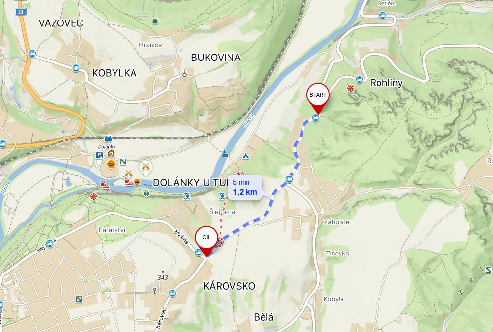 Z důvodu rekonstrukce silnice III/2832 v úseku Rohliny - Károvsko bude tento úsek od 17.8. do 23.8.2026 neprůjezdný. Objízdné trasy budou vyznačeny.