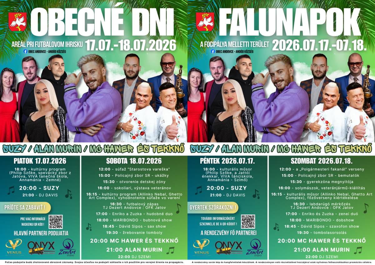 Obecné dni 2026 - Falunapok 2026
