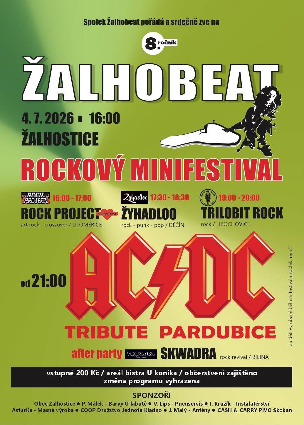 Rockový minifestival v Žalhosticích.