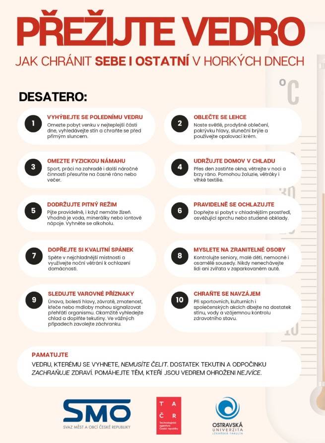 Desatero - Jak chránit sebe i ostatní v horkých dnech
