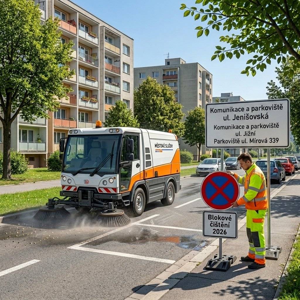 Vážení občané,   dovolujeme si Vás upozornit, že ve čtvrtek 18. června bude probíhat strojní blokové čištění v okolí Vašeho bydliště, konkrétně v těchto lokalitách:    🚧 Pražské Předměstí:  komunikace a parkoviště v ul. Jenišovská, komunikace a parkoviště v ul. Jižní, parkoviště v ul. Mírová 339.  🚗❌ Žádáme všechny řidiče, aby v uvedených termínech respektovali přechodné dopravní značení a neparkovali v místech, kde bude blokové čištění probíhat. 🙏 Děkujeme za pochopení, ohleduplnost a spolupráci.
