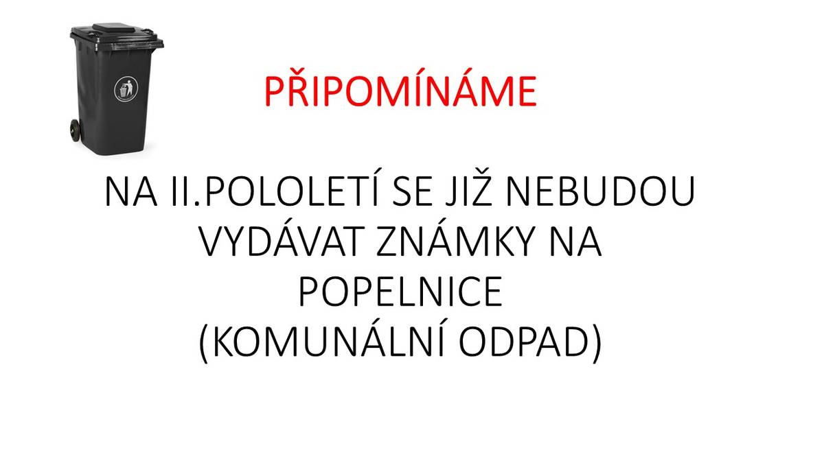 OD II.POLOLETÍ SE NEBUDOU VYDÁVAT NÁLEPKY !!!