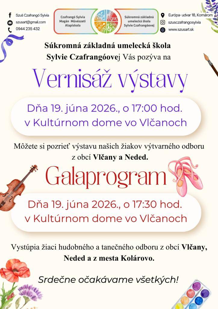 Vernisáž výstavy a Galaprogram