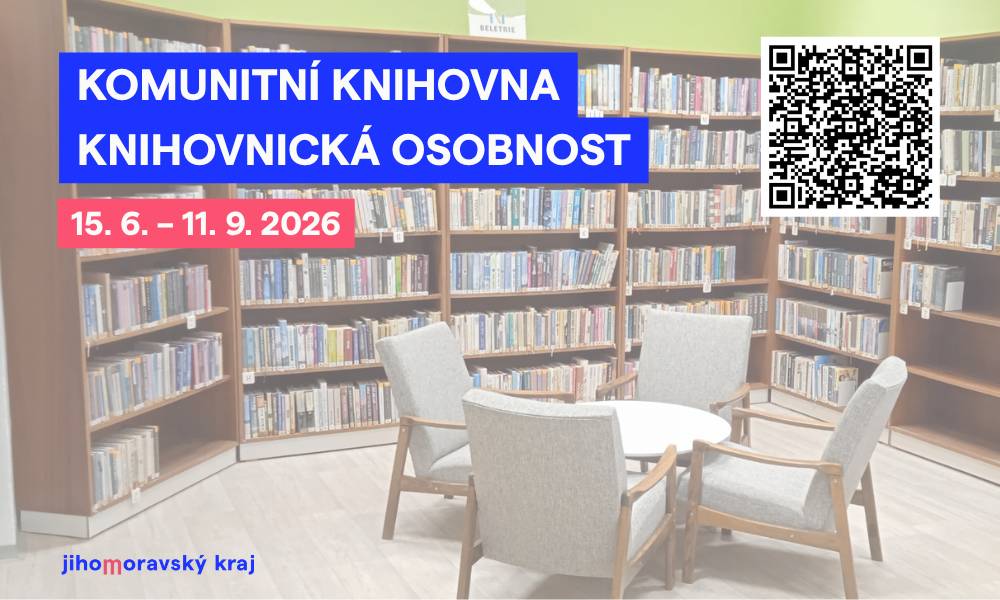 📚 Moravská zemská knihovna v Brně ve spolupráci s pověřenými knihovnami vyhlašuje 8. ročník soutěží: 🏆 Komunitní knihovna Jihomoravského kraje 2026 🏆 Knihovnická osobnost Jihomoravského kraje 2026 Nominujte knihovnu, která spojuje svou obec, nebo knihovnici či knihovníka, kteří svou práci dělají s mimořádným nasazením. 📅 Podávání nominací: od 15. 6. do 11. 9. 2026 🎉 Slavnostní předání ocenění: 24. 11. 2026 na Krajském úřadě JMK 👉 Pravidla a nominační formuláře najdete zde.