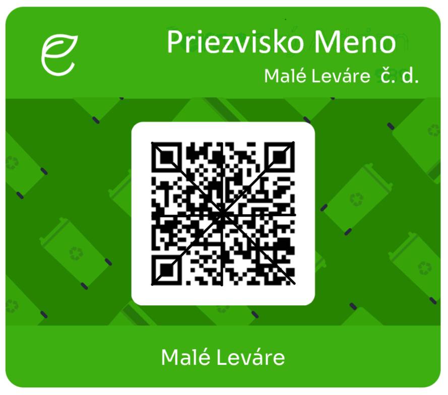 Obecný úrad Malé Leváre oznamuje, že nové identifikačné PVC kartičky sú už vyrobené aj pre chatárov. Chatári, ako aj ostatní obyvatelia, ktorí si kartu doposiaľ neprevzali, si ju môžu vyzdvihnúť na obecnom úrade.  Miesto: Obecný úrad Malé Leváre Čas: Počas úradných hodín  Dôležité informácie:  Účel karty: Slúži na evidenciu množstva odovzdaného odpadu a je neprenosná. Nutnosť prevzatia: Prosíme o vyzdvihnutie čo najskôr. Vstup na zberný dvor bude v krátkom čase podmienený výhradne preukázaním sa touto kartou.  Zistite štatistiku odpadu Vašej domácnosti: Chcete vedieť, koľko odpadu vyprodukuje Vaša domácnosť a koľko ho vyvezie na zberný dvor?  Stačí poslať meno a číslo domu/ chaty na e-mail: vazenie@malelevare.sk Obecný úrad vám následne zašle pozvánku na registráciu do aplikácie.