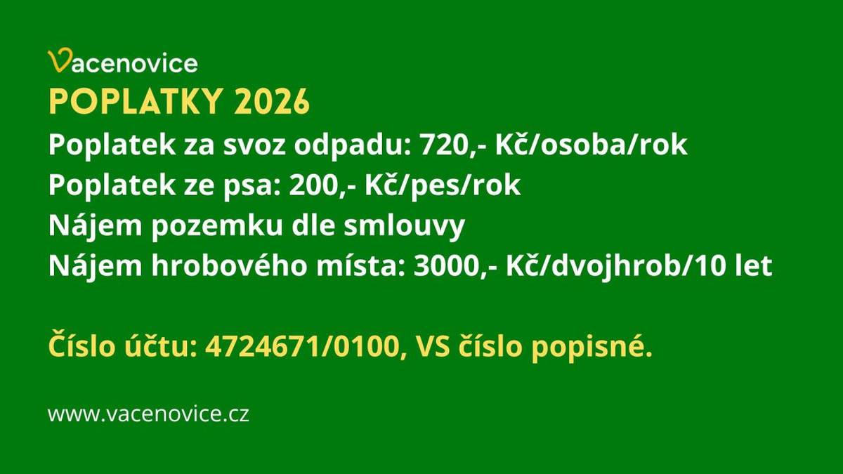 Upozorňujeme občany na splatnost poplatků do konce června.