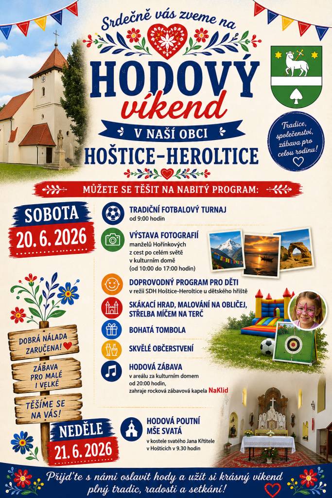 Hodový víkend se koná 20. a 21. června 2026