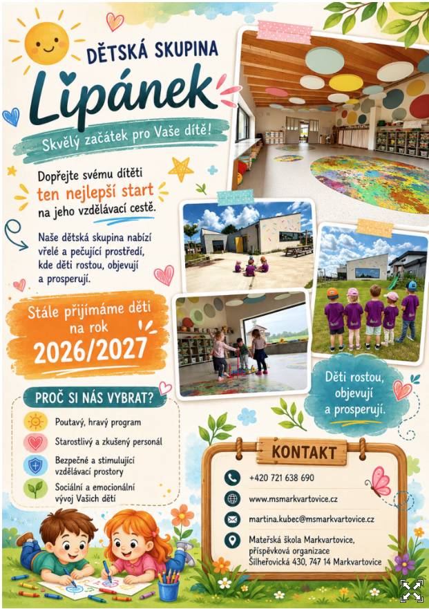 Dětská skupina Lipánek – skvělý začátek pro vaše dítě