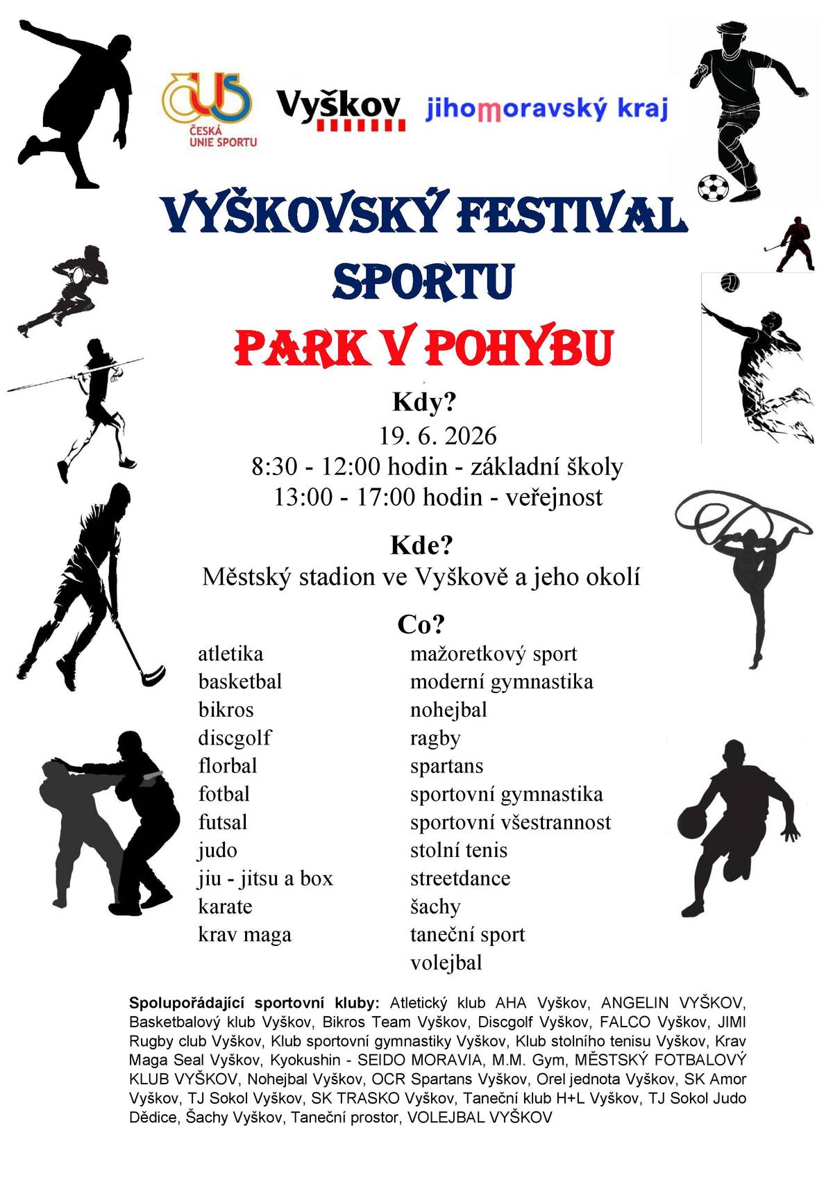 Už zítra v parku ⛹️♀️🏉🥋🥅