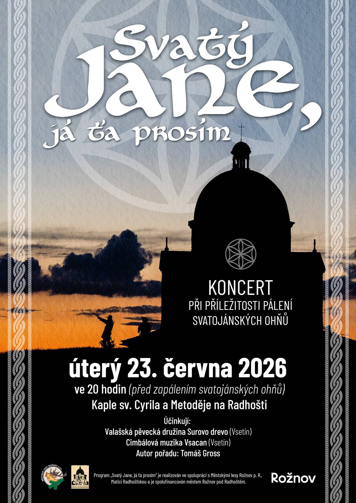 v úterý 23. června 2026 v kapli sv. Cyrila a Metoděje ve 20:00 hodi