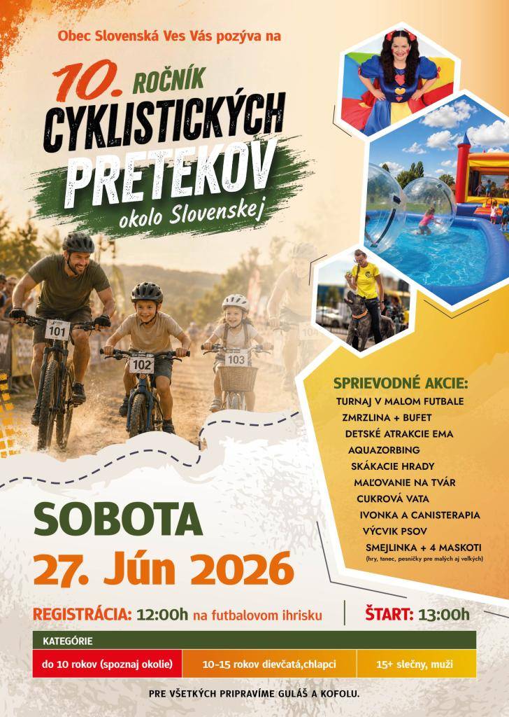 Dňa 27.júna 2026 začiatok o 12:00 hod. na futbalovom ihrisku.