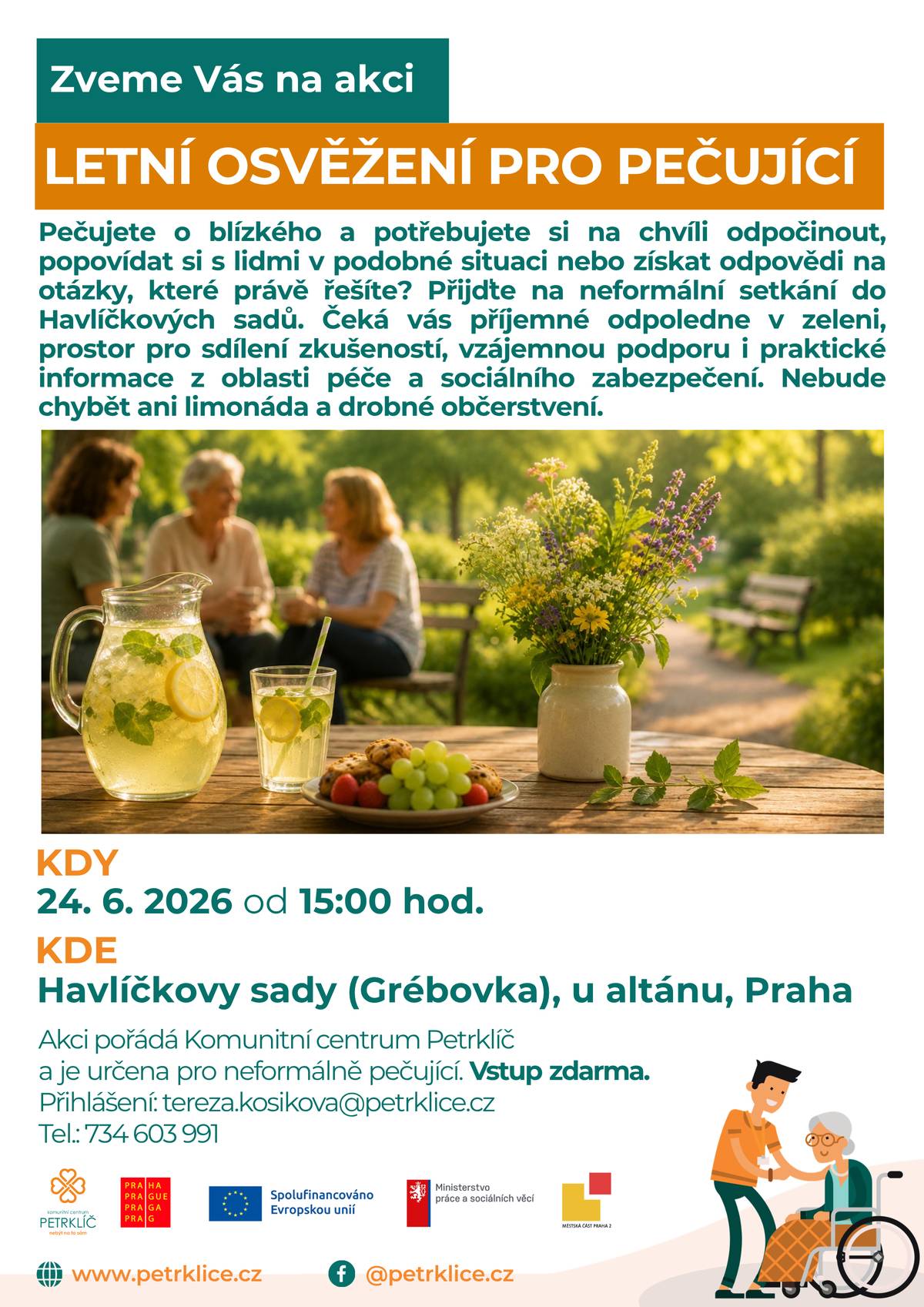 Dne 24. 6. 2026, Havlíčkovy sady (Grébovka), u altánu, Praha