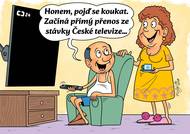 Stávka České televize v přímém přenosu