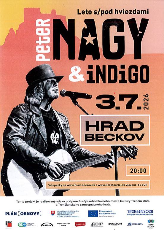 Leto s/pod hviezdami hrad Beckov