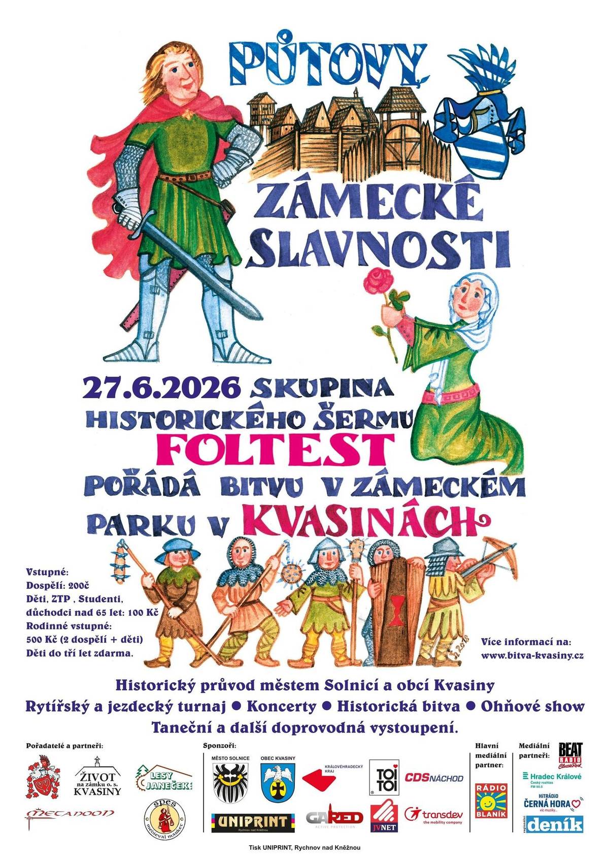 a zámku v Kvasinách