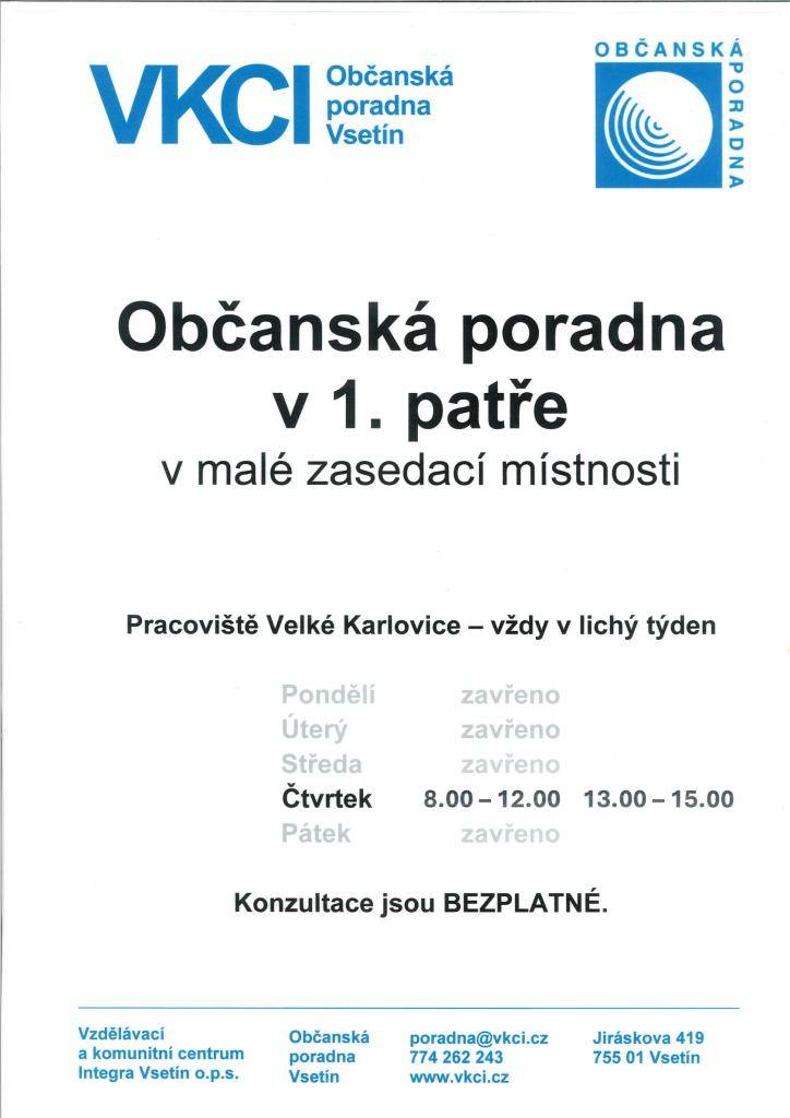 - Prodej ovoce a zeleniny  - Občanská poradna Vsetí