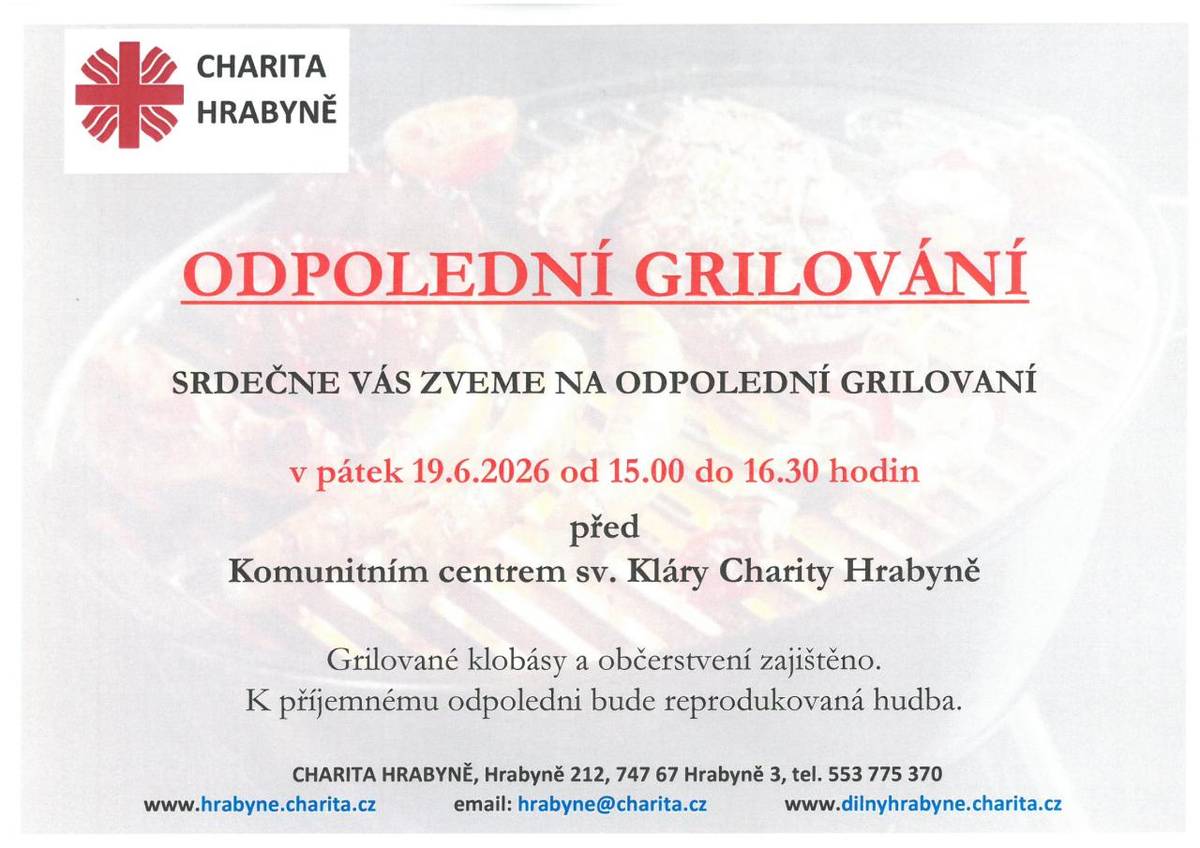 POZVÁNKA CHARITY HRABYNĚ