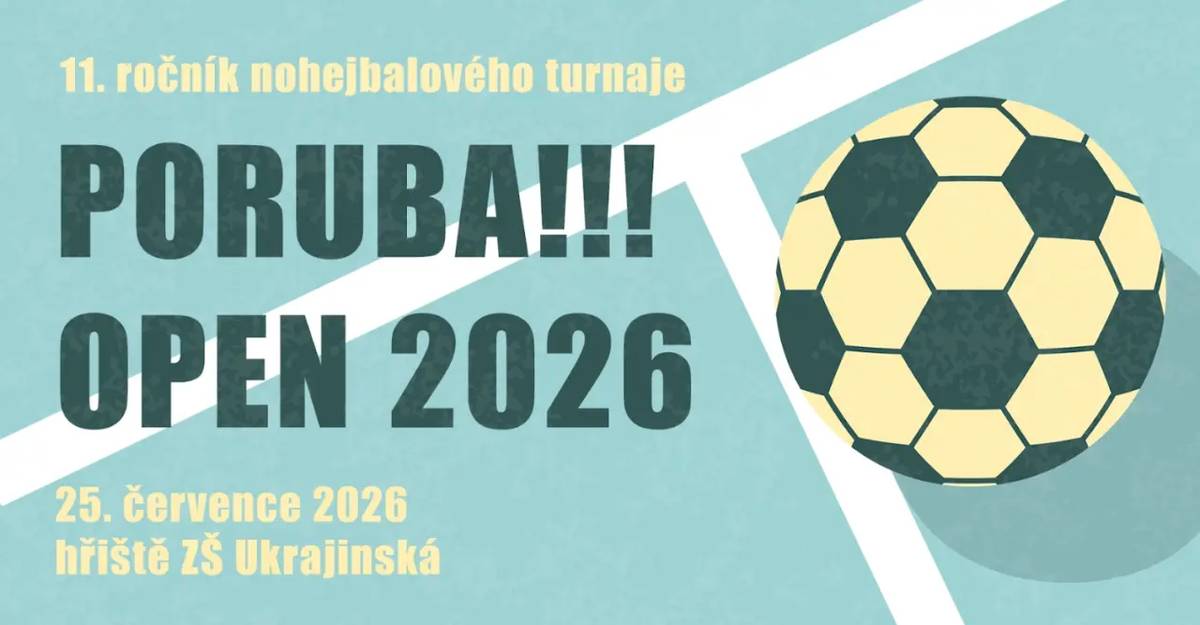 Jakub Tomáš s týmem ve spolupráci s TJ Sokol Pustkovec a s MO Poruba Vás zve na 11. ročník turnaje trojic v nohejbalu Poruba!!! Open. Termín konání je stanoven na sobotu 25.7.2026.