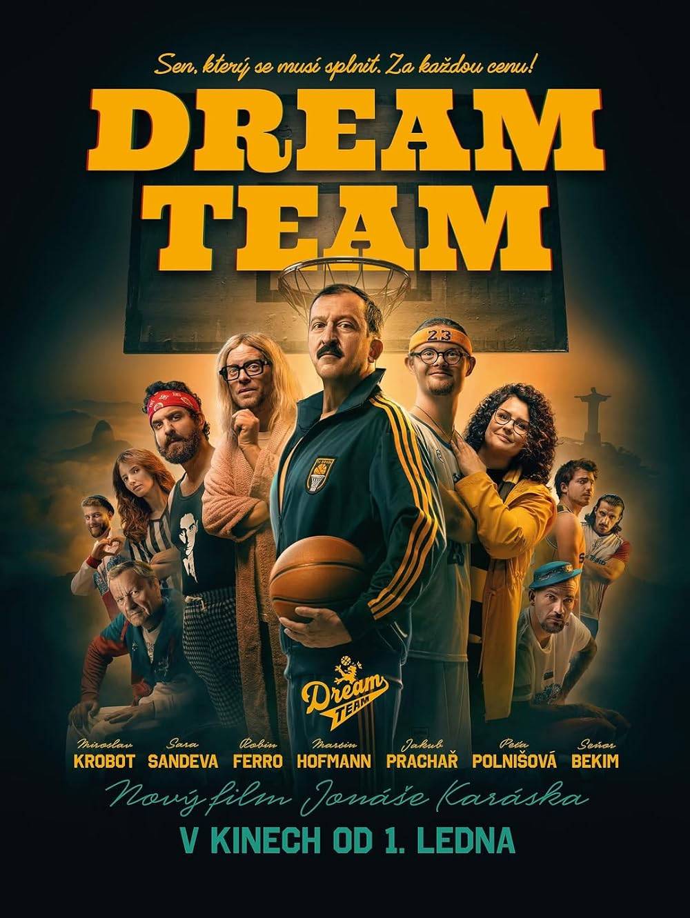 Vážení spoluobčané, na prázdniny bychom vám rádi  nabídli letní promítání na oranžovém hřišti, a to sportovní komedii DREAM TEAM. Hrají:  Martin Hofmann, Jakub Prachař, Petra Polnišová, Sara Sandeva, Robin Ferro, Miroslav Krobot, Martin Polišenský, Bekim Aziri, Radek Lajfr, Adi Lekovič (více) Termín bude upřesněn.