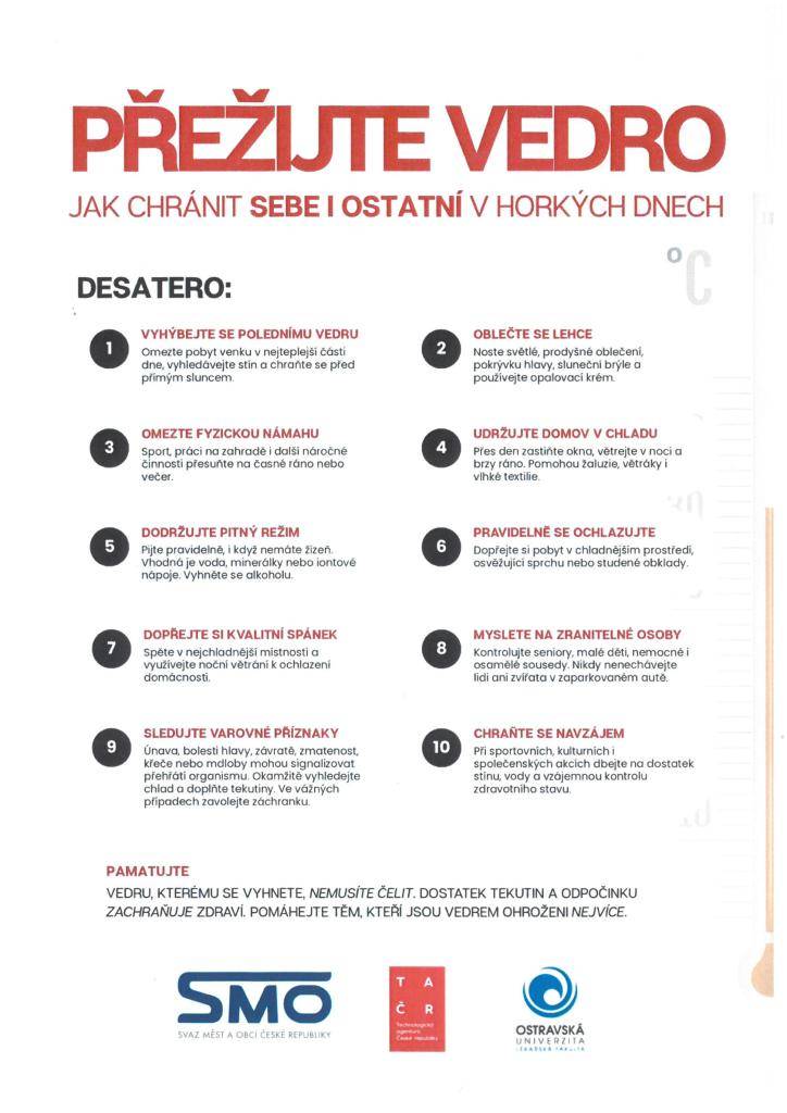 Jak chránit sebe i ostatní v horkých dnech.