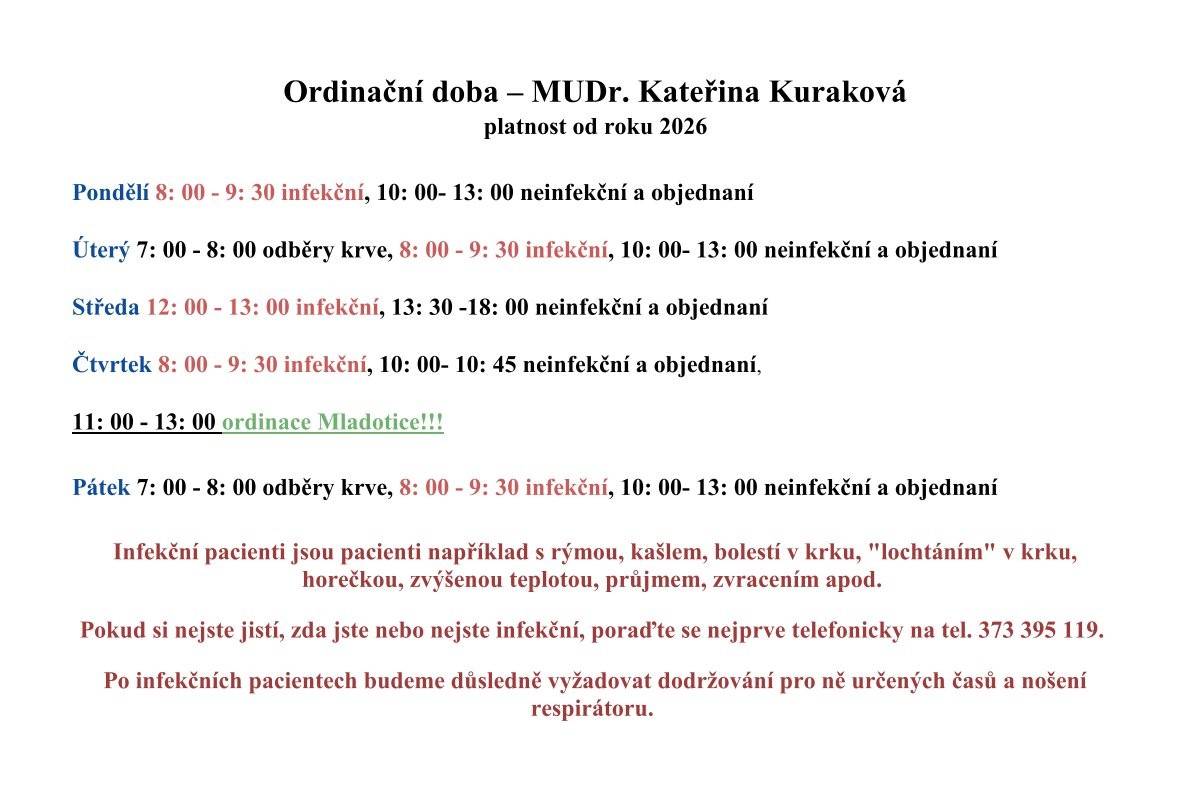 Rezervační systém a bližší informace naleznete na webových stránkách www.praktik-zihle.cz