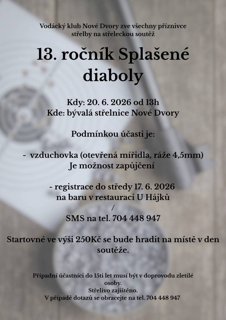 Pozvánka na 13. ročník Splašené diaboly