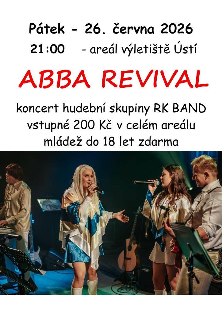 v pátek 26. 6. od 21:00 hodin v areálu výletiště v Ústí