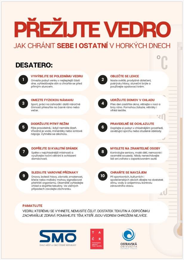 Přežijte vedro  Jak chránit sebe i ostatní v horkých dnech
