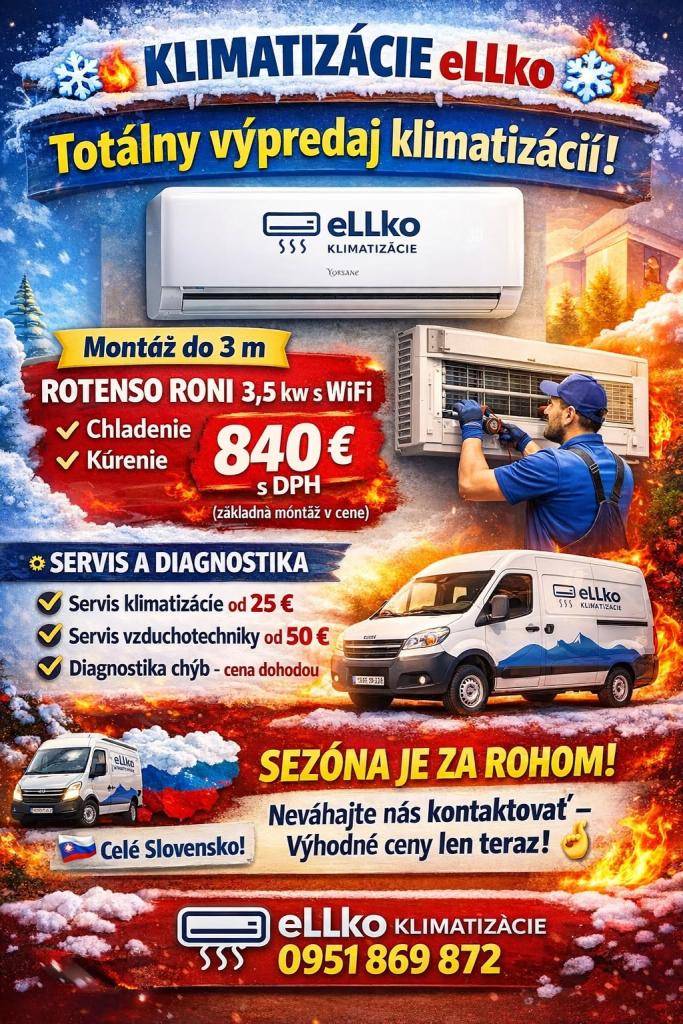 Ponuka na klimatizáciu a servis od firmy eLLko klimatizácie.  Pre občanov obece Seč a blízke okolie cena 840€ s DPH !!!      “kód zľavy obec Seč”