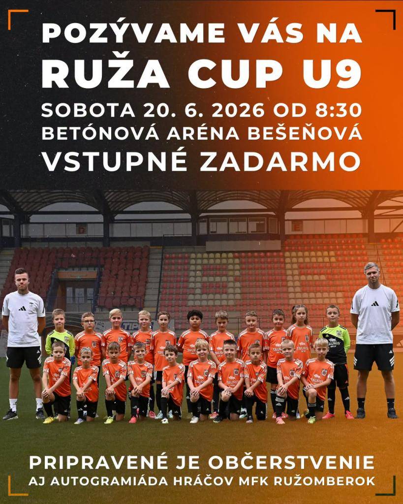SOBOTA 20.júna 2026 od 08:30 / futbalové ihrisko Bešeňová