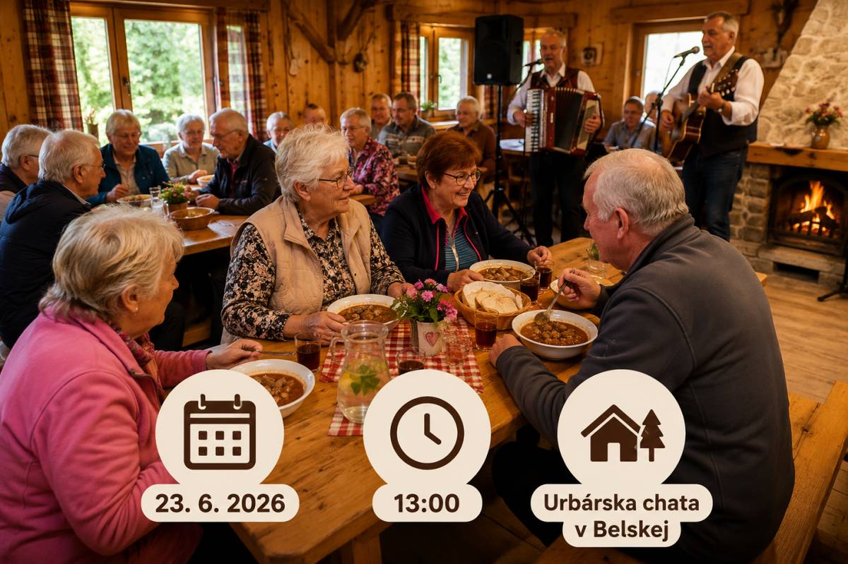 Klub dôchodcov pozýva svojich členov aj všetkých záujemcov o činnosť klubu na výročnú členskú schôdzu, ktorá sa uskutoční v utorok 23. júna 2026 o 13.00 hod. na Urbárskej chate v Belskej. Na schôdzi sa bude zároveň vyberať členský príspevok. Srdečne pozývame všetkých členov aj záujemcov.