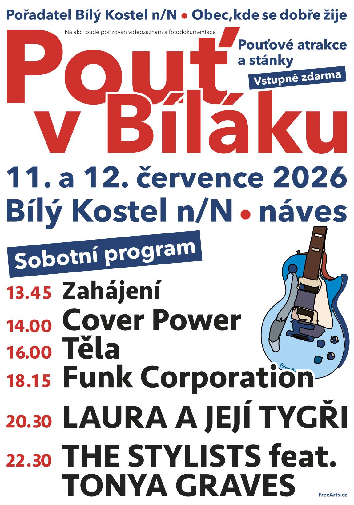 Bíly Kostel nad Nisou Vás srdečně zve na pouť dne 11. a 12. července na návsi v Bílem Kostelu.