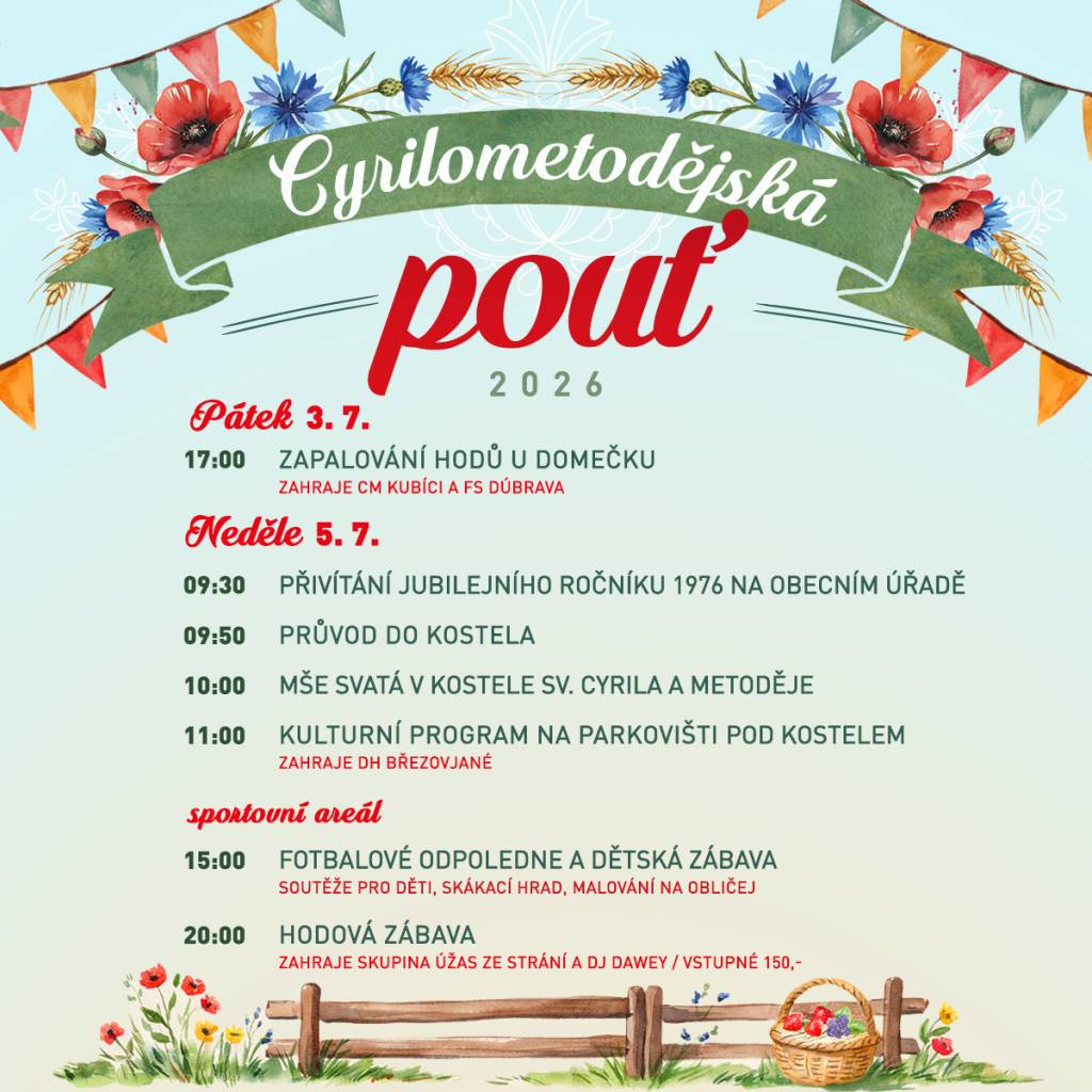 Cyrilometodějská pouť 2026