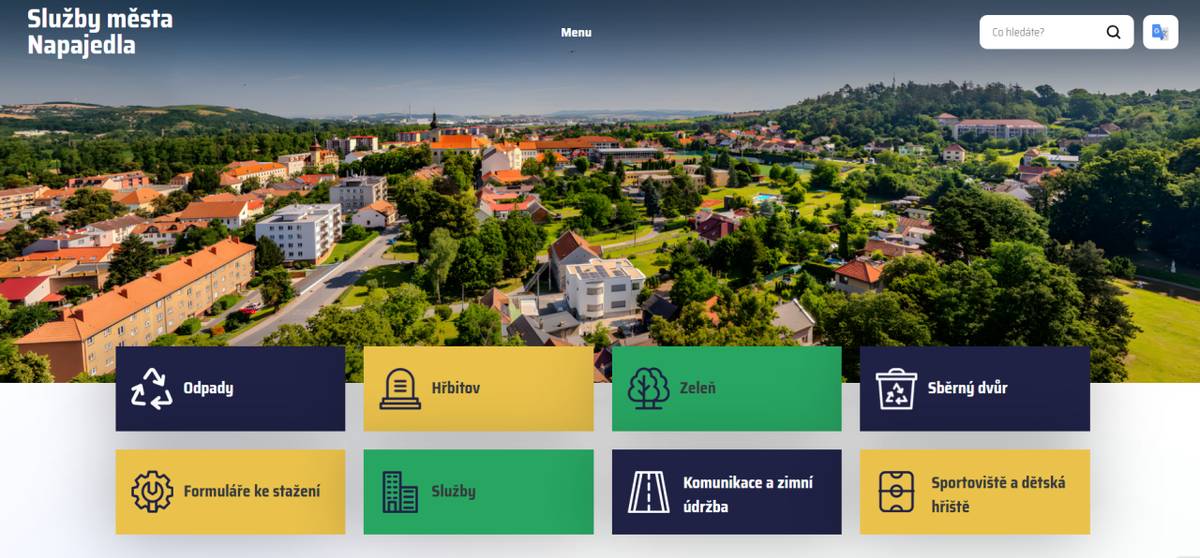 Nové webové stránky Služeb města Napajedla