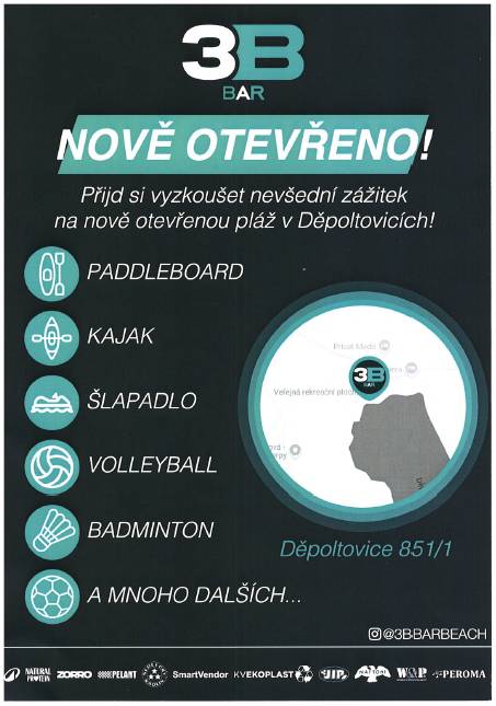 Přijďte si vyzkoušet nevšední zážitek na nově otevřenou pláž v Děpoltovicích!